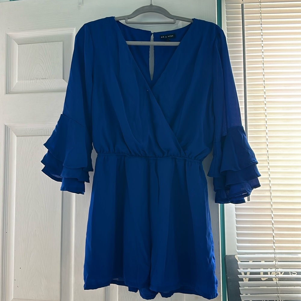 Royal blue Romper
